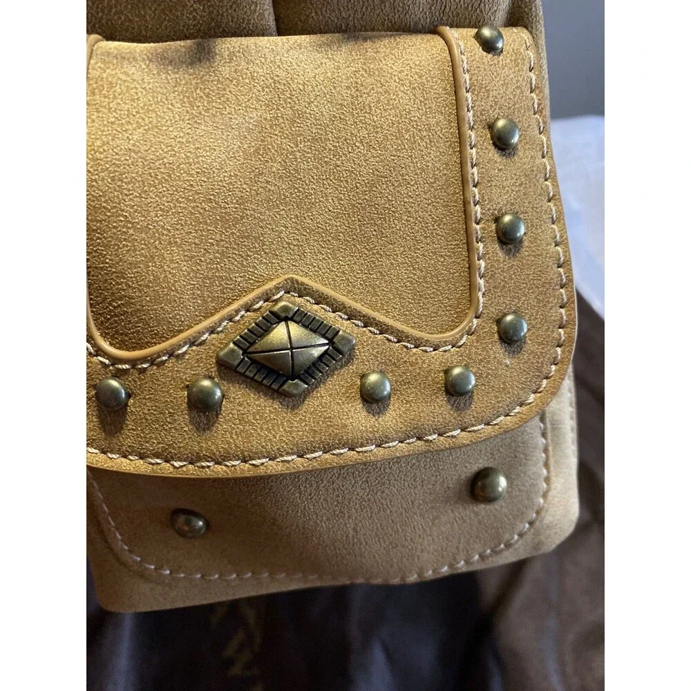 Montana West Concealed Carry Purse Handbag Bling Western Tan NWT